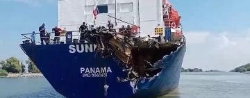 Зіткнення на Дунаї: танкер і суховантаж зазнали серйозних пошкоджень